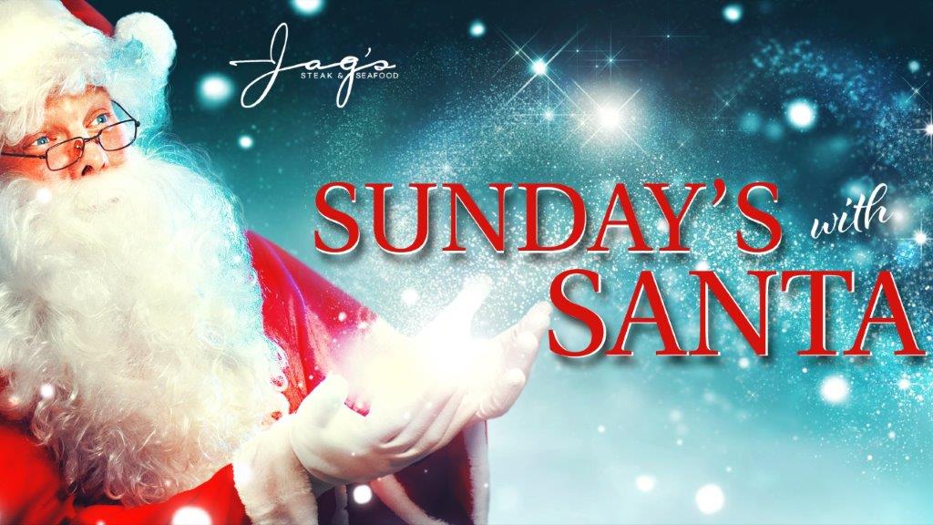 Santa visits Jag's on Sunday in December