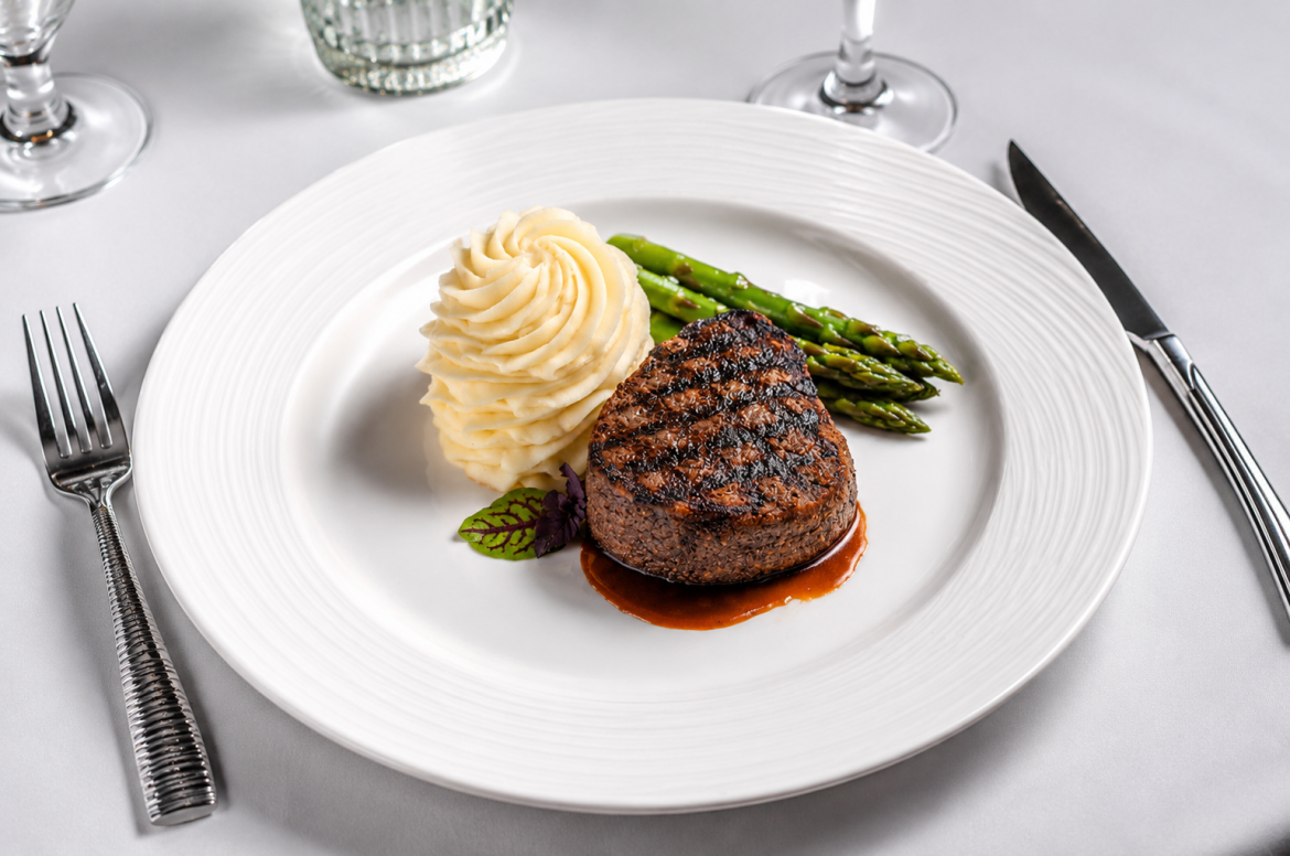 filet mignon on table